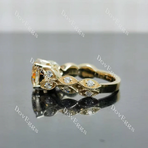 Doveggs vintage engagement ring semi-mount only(Exclusively to DovEggs Stones)