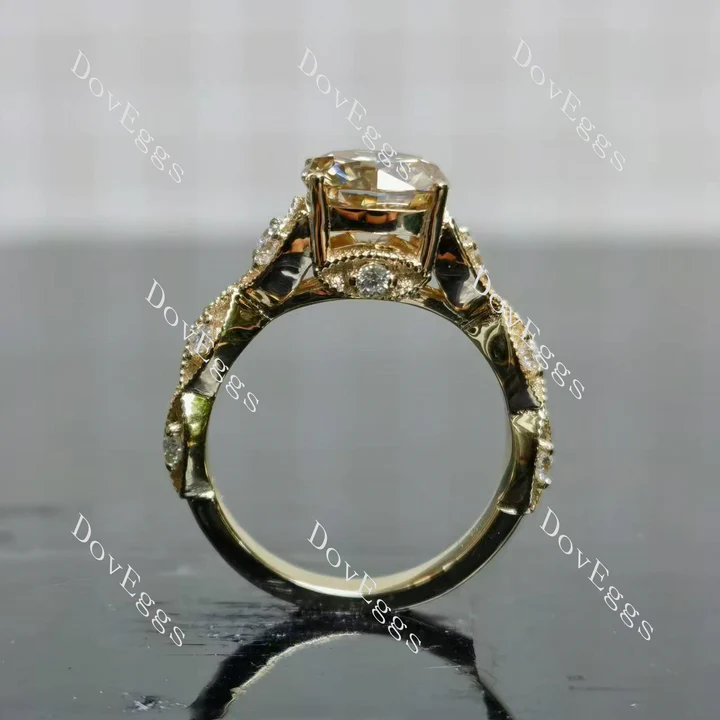 Doveggs vintage engagement ring semi-mount only(Exclusively to DovEggs Stones)