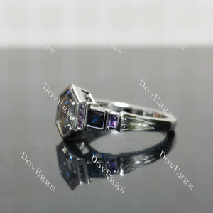 Doveggs channel bezel engagement ring semi-mount only(Exclusively to DovEggs Stones)