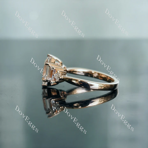 Doveggs side stones engagement ring semi-mount only(Exclusively to DovEggs Stones)