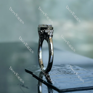 Doveggs side stones engagement ring semi-mount only(Exclusively to DovEggs Stones)