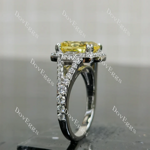 Doveggs halo split shanks engagement ring semi-mount only(Exclusively to DovEggs Stones)