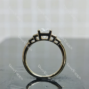 Doveggs bezel side stones engagement ring semi-mount only(Exclusively to DovEggs Stones)