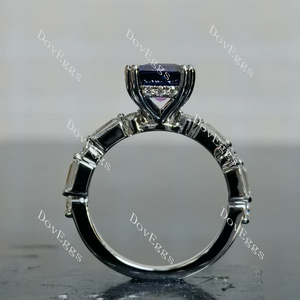 Doveggs pave half eternity engagement ring semi-mount only(Exclusively to DovEggs Stones)