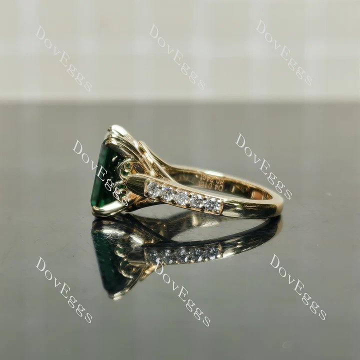 Doveggs pave vintage eternity engagement ring semi-mount only(Exclusively to DovEggs Stones)