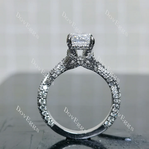 Doveggs pave split shanks eternity engagement ring semi-mount only(Exclusively to DovEggs Stones)