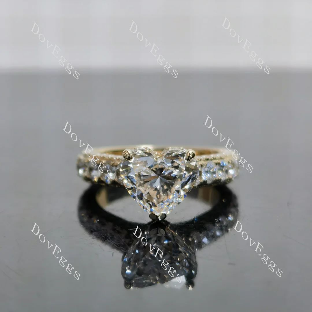 Doveggs vintage pave engagement ring semi-mount only(Exclusively to DovEggs Stones)