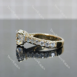 Doveggs vintage pave engagement ring semi-mount only(Exclusively to DovEggs Stones)