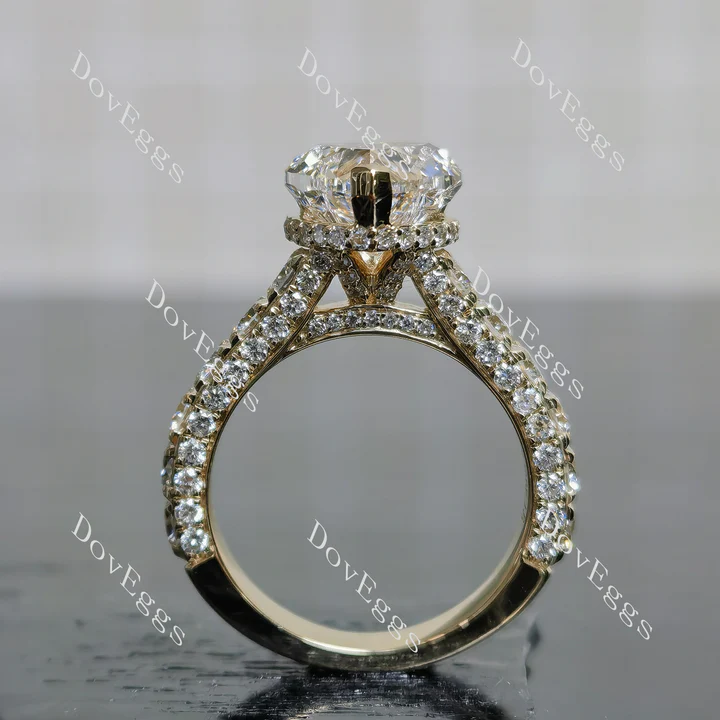 Doveggs vintage pave engagement ring semi-mount only(Exclusively to DovEggs Stones)