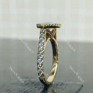 Doveggs halo vintage engagement ring semi-mount only(Exclusively to DovEggs Stones)