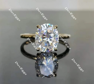 Doveggs hidden halo engagement ring semi-mount only(Exclusively to DovEggs Stones)