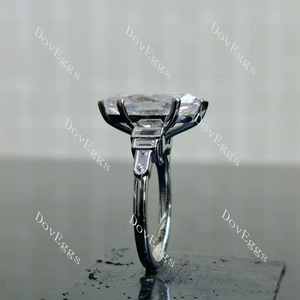 Doveggs side stones engagement ring semi-mount only(Exclusively to DovEggs Stones)