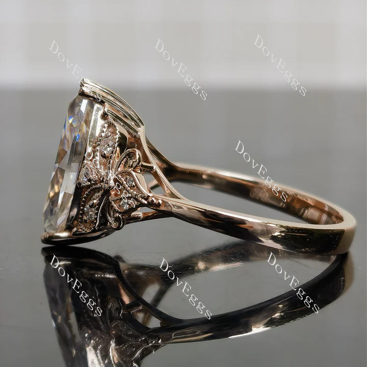 Doveggs vintage engagement ring semi-mount only(Exclusively to DovEggs Stones)