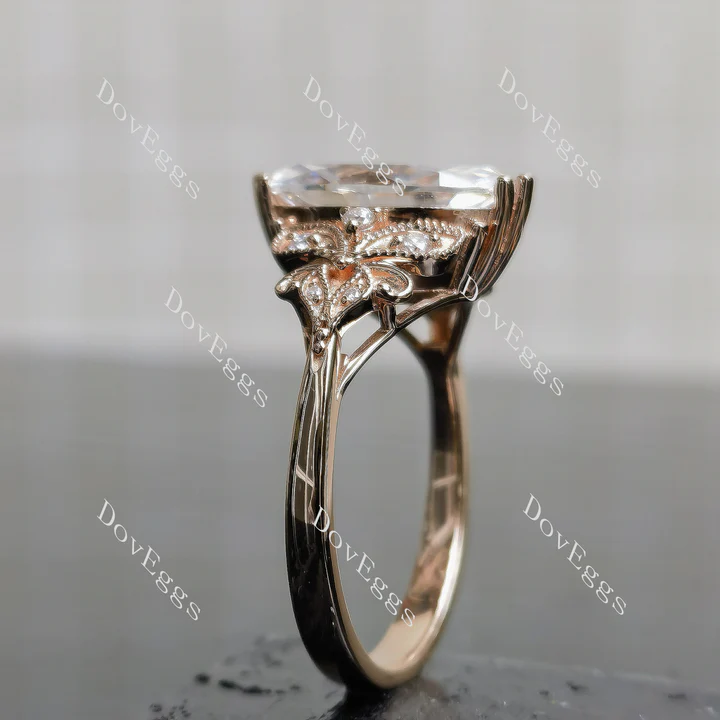 Doveggs vintage engagement ring semi-mount only(Exclusively to DovEggs Stones)