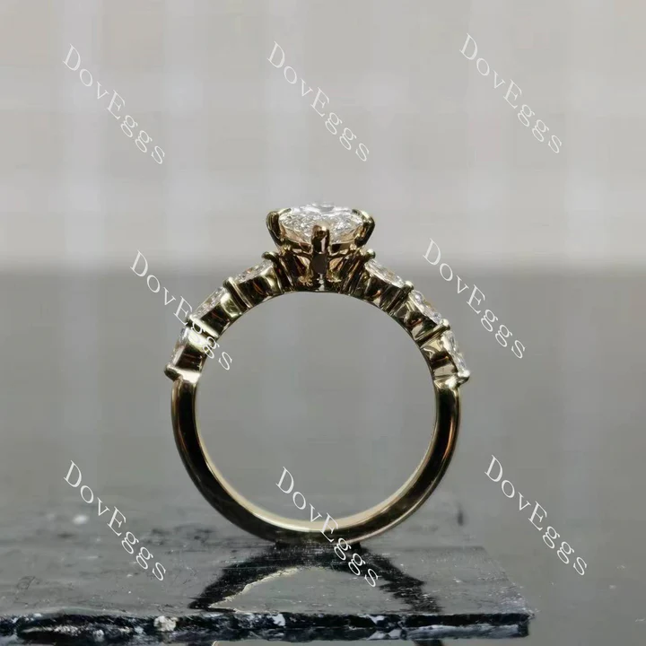 Doveggs pave engagement ring semi-mount only(Exclusively to DovEggs Stones)