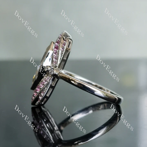 Doveggs art deco engagement ring semi-mount only(Exclusively to DovEggs Stones)