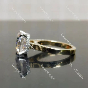 Doveggs solitaire pave engagement ring semi-mount only(Exclusively to DovEggs Stones)