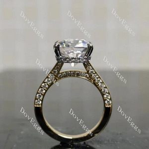 Doveggs solitaire pave engagement ring semi-mount only(Exclusively to DovEggs Stones)