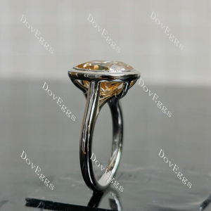 Doveggs bezel solitaire engagement ring semi-mount only(Exclusively to DovEggs Stones)