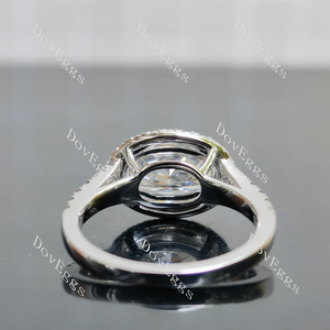 Doveggs halo engagement ring semi-mount only(Exclusively to DovEggs Stones)