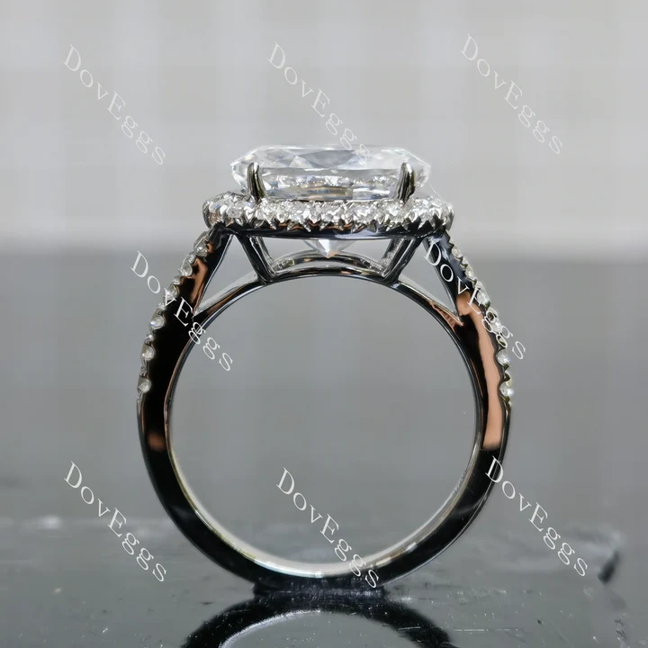 Doveggs halo engagement ring semi-mount only(Exclusively to DovEggs Stones)