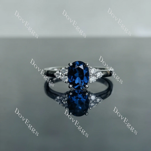 Doveggs side stones engagement ring semi-mount only(Exclusively to DovEggs Stones)