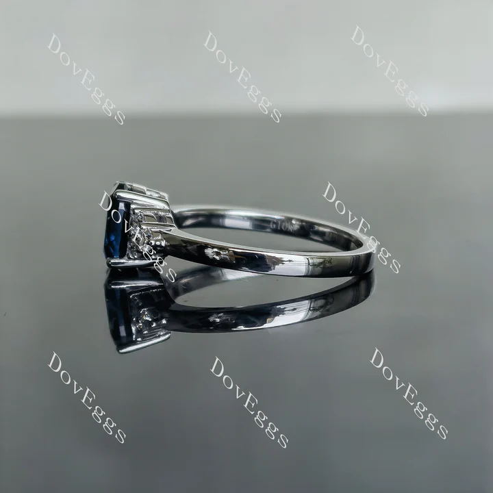 Doveggs side stones engagement ring semi-mount only(Exclusively to DovEggs Stones)