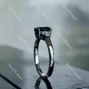 Doveggs side stones engagement ring semi-mount only(Exclusively to DovEggs Stones)