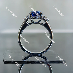 Doveggs three-stones engagement ring semi-mount only(Exclusively to DovEggs Stones)