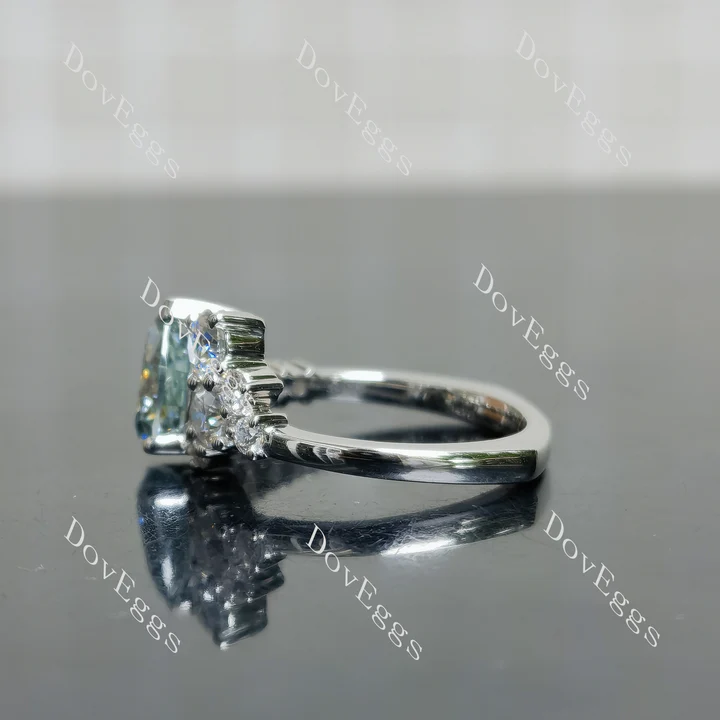 Doveggs side stones engagement ring semi-mount only(Exclusively to DovEggs Stones)