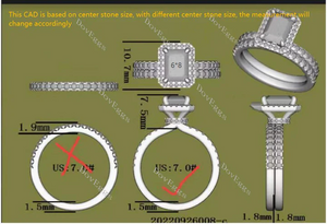 DovEggs half eternity pave halo engagement ring only semi-mount only(Exclusively to DovEggs Stones)