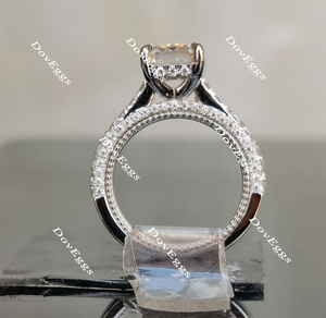 DovEggs half eternity pave engagement ring only semi-mount only(Exclusively to DovEggs Stones)