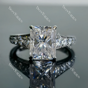 DovEggs half eternity pave engagement ring only semi-mount only(Exclusively to DovEggs Stones)