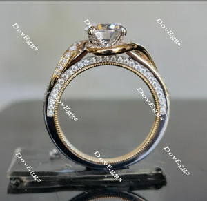 DovEggs art deco vintage pave engagement ring only semi-mount only(Exclusively to DovEggs Stones)