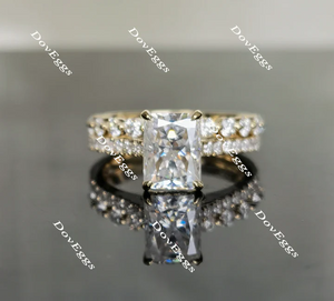 DovEggs half eternity pave engagement ring only semi-mount only(Exclusively to DovEggs Stones)