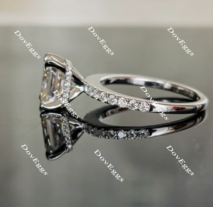 DovEggs pave engagement ring only semi-mount only(Exclusively to DovEggs Stones)