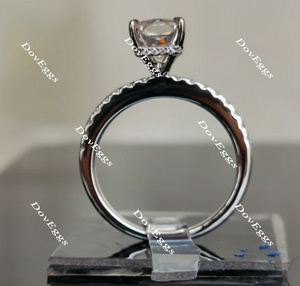 DovEggs pave engagement ring only semi-mount only(Exclusively to DovEggs Stones)