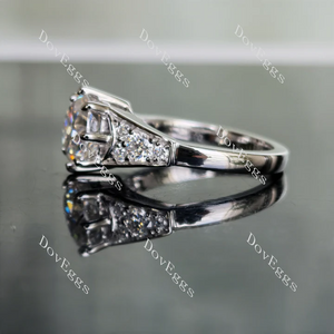 DovEggs art deco engagement ring only semi-mount only(Exclusively to DovEggs Stones)