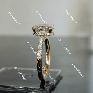 Miranda pave engagement ring only semi-mount only(Exclusively to DovEggs Stones)