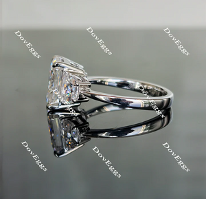 Doveggs three stones engagement ring semi-mount only(Exclusively to DovEggs Stones)