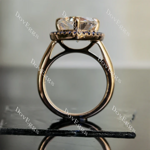 Doveggs halo engagement ring only semi-mount only(Exclusively to DovEggs Stones)