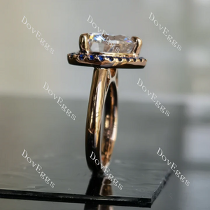 Doveggs halo engagement ring only semi-mount only(Exclusively to DovEggs Stones)