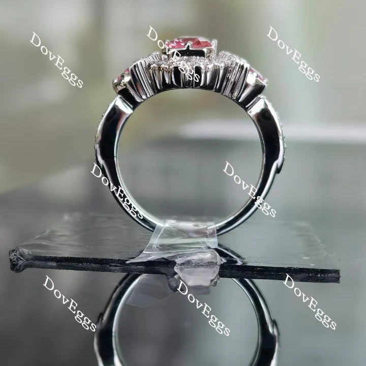 Doveggs moon star engagement ring only semi-mount only(Exclusively to DovEggs Stones)