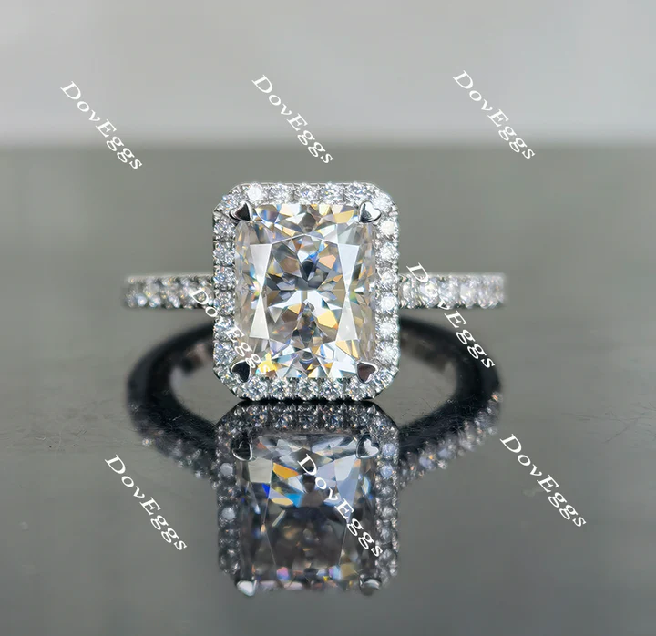 Doveggs vintage halo pave engagement ring only semi-mount only(Exclusively to DovEggs Stones)