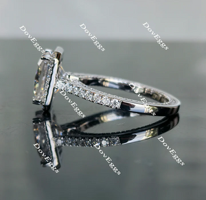 Doveggs vintage halo pave engagement ring only semi-mount only(Exclusively to DovEggs Stones)