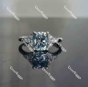 Doveggs side stones engagement ring only semi-mount only(Exclusively to DovEggs Stones)