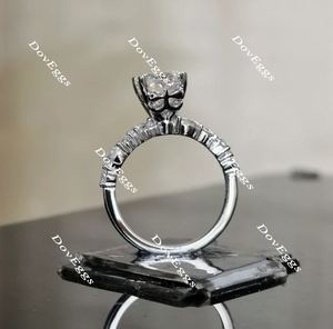 Doveggs pave engagement ring only semi-mount only(Exclusively to DovEggs Stones)