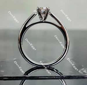 Doveggs bezel solitaire engagement ring only semi-mount only(Exclusively to DovEggs Stones)