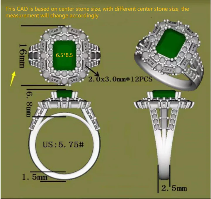 Doveggs double halo split shanks engagement ring only semi-mount only(Exclusively to DovEggs Stones)