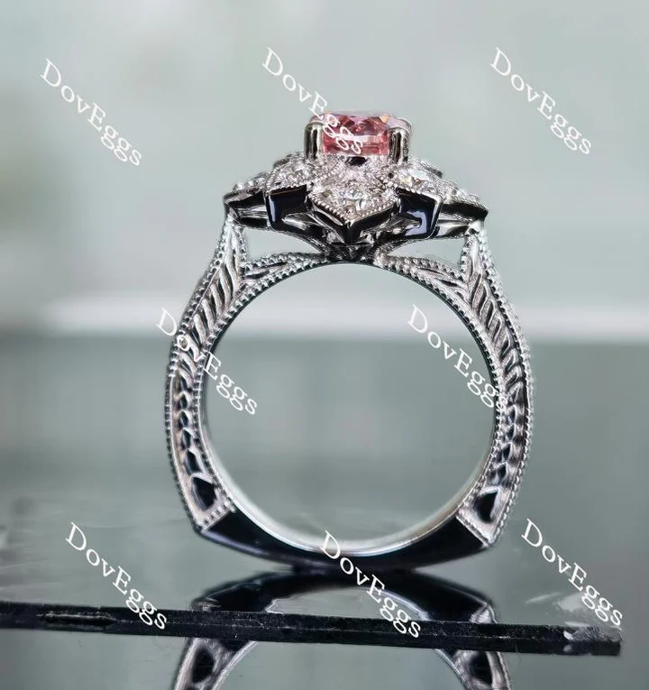 Doveggs floral engagement ring only semi-mount only(Exclusively to DovEggs Stones)